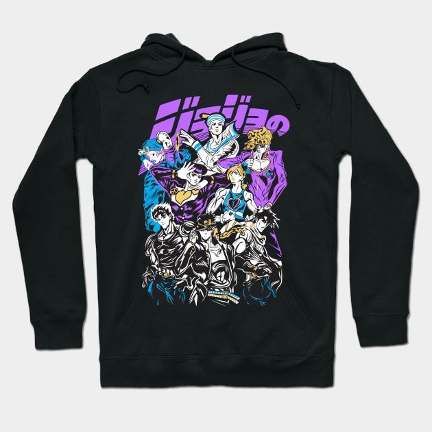 JJBA Anime Fanart Hoodie by Planet of Tees